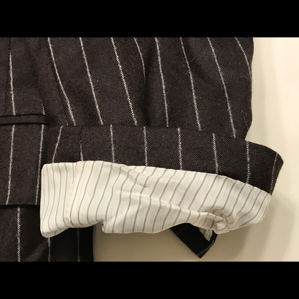Samuelsohn Brown Stripe Wool Sport Coat Blazer - Picture 9 of 16